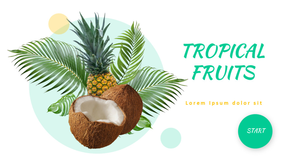 Tropical Fruits Easy Google Slides_01