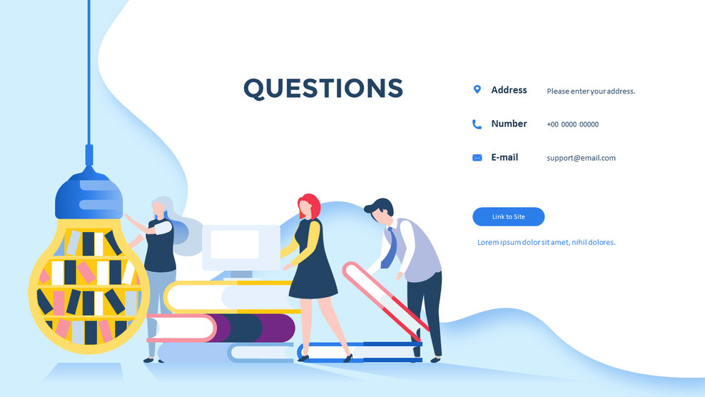 Questions Contact Slide Questions Slide|Contact Us|Single