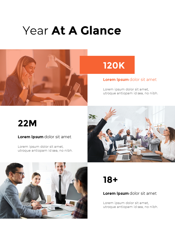 Annual Report Design Layout PowerPoint