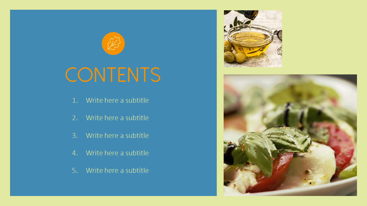 Simple Table of Contents Slide_02
