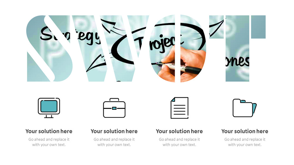 免费 PowerPoint SWOT 分析模板：可视化商业战略洞察幻灯片_01