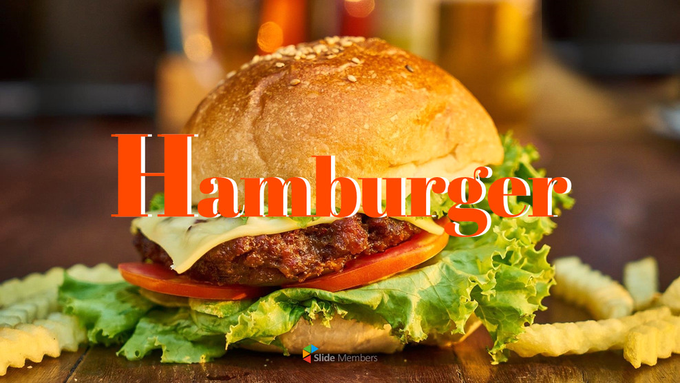 햄버거 창의적인 파워포인트 프레젠테이션_01