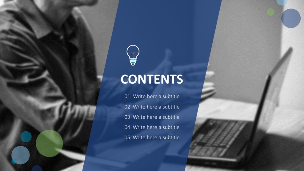 Table of Contents SlideAgendaSingle