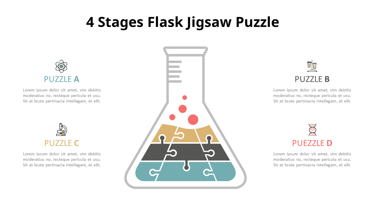 Diagrama De Rompecabezas De Biologia Plantillas Animadas De Powerpoint