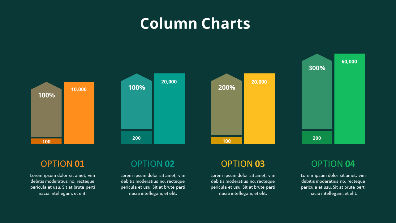 Various Types of Chart Infographic Animation Templates
