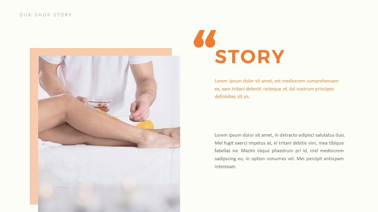 Waxing Shop PPT Background Images