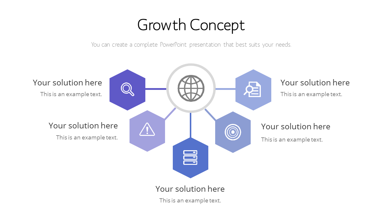 성장 개념 PPT 덱 디자인
