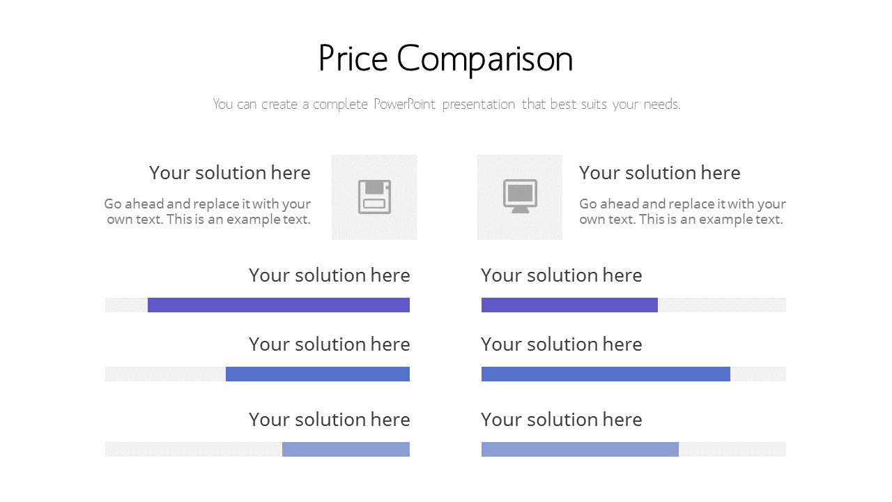Price Comparison slide Page