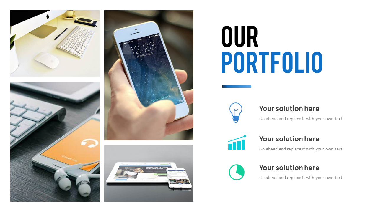 Our Portfolio Slide Layout