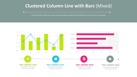 Clustered Column-Line with Bars (Mixed)