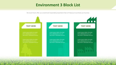 Three-Block Free PowerPoint Infographic Slide for Service Overview ...
