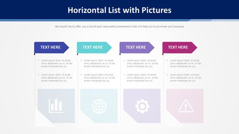 Horizontal List with Pictures Diagram