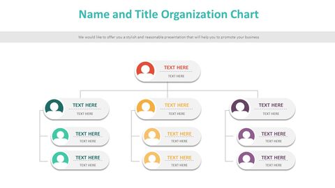 Name and Title Organization Chart Diagram