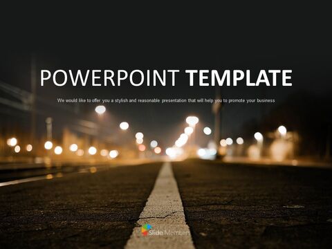 modello di corsia di powerpoint