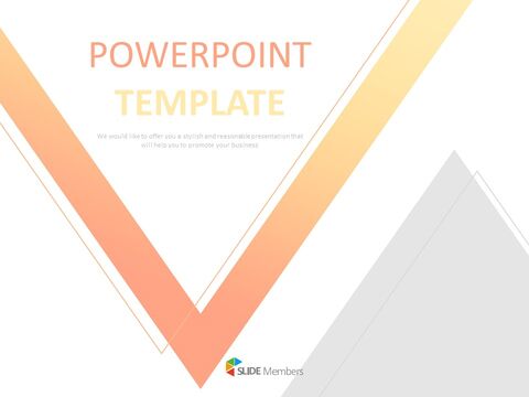 Free Design Template - Inverted Triangle Gradated With Orange and ...