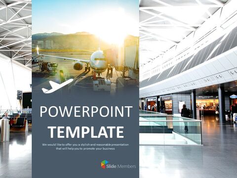At the Airport - Free Design Template