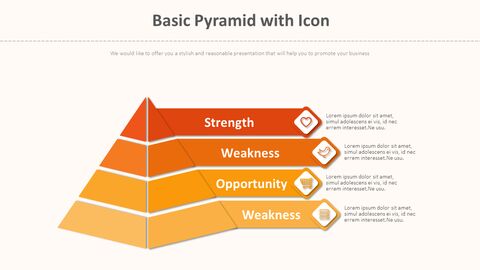 Basic Pyramid with Icon Diagram