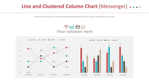 Line and Clustered Column Chart (Messenger)