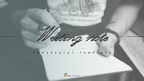 Writing Note Simple Templates|Business|PPT