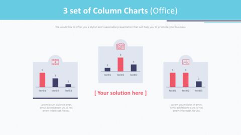 3 set of Column Charts (Office)