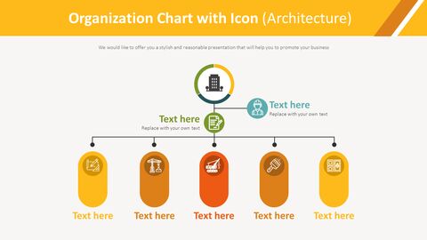 Organization Chart with Icon Diagram (Architecture)