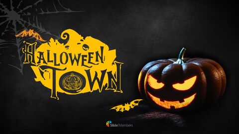 Halloween Town Google Slides Templates