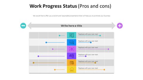 Work Progress Status Diagram (Pros and cons)