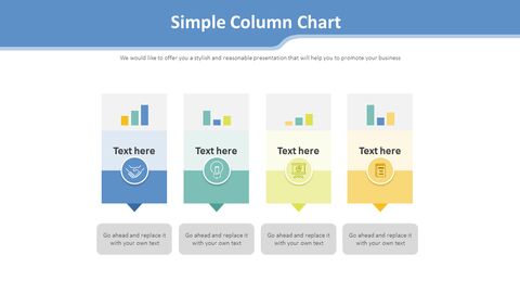 Simple Column Chart Diagram