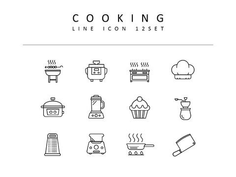 Cooking Vector Icons Set
