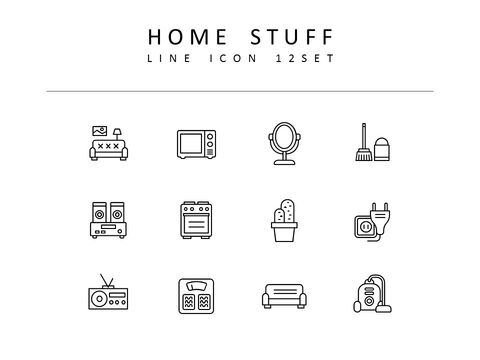 Home Stuff Icons|Diagram
