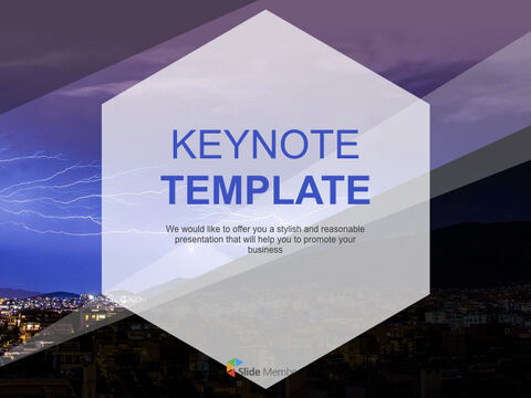 Free Professional Keynote Templates - Thunder and Lightning