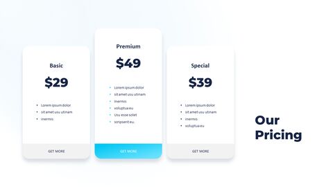 Our Pricing Template Page