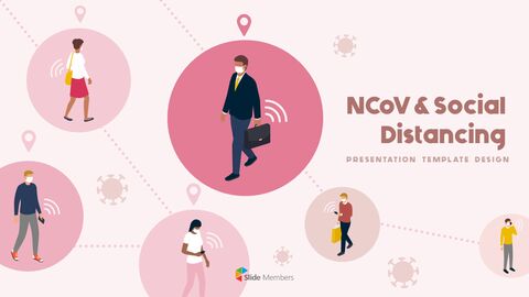 Post-Coronavirus World - Social Distancing Simple PowerPoint Template ...