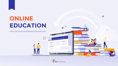 Online Education Pitch Deck Design Presentation Templates Design