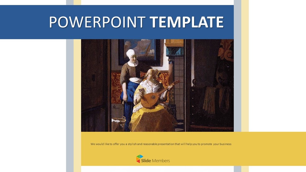 Johannes Vermeer \"The Love Letter\" - Free Presentation Templates_01