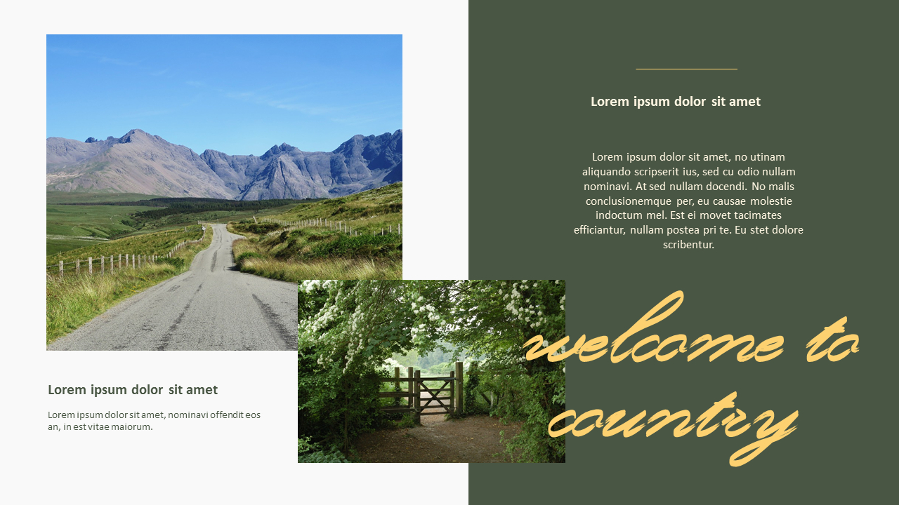 Country Life Best PowerPoint Presentation Templates