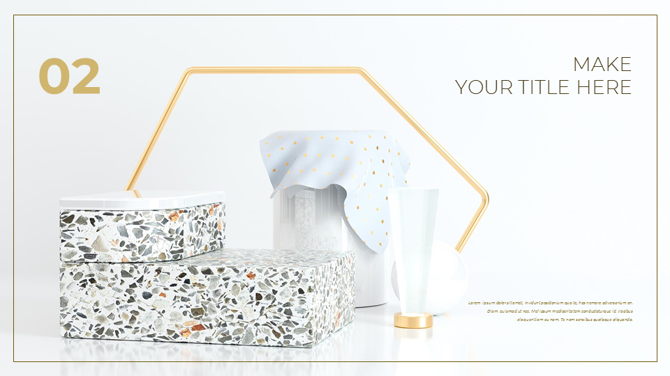 3d Rendering Scene Marble Presentation Google Slides Templates
