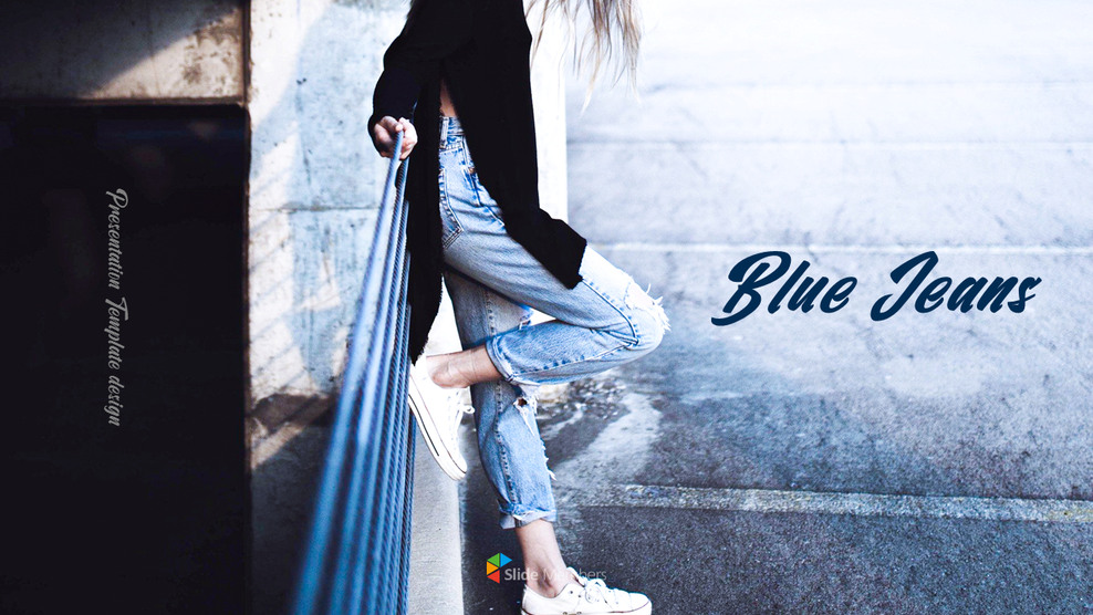 蓝色牛仔裤 介绍PPT._01