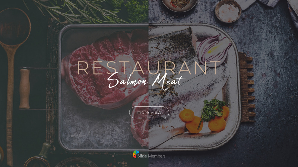 고기와 연어 전문점 비즈니스 PPT_01