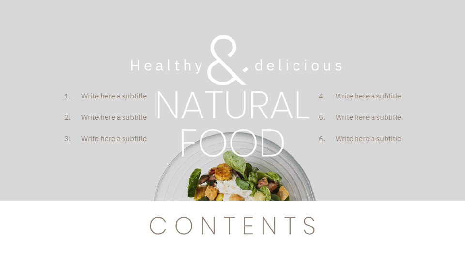 Natural food Google PowerPoint Slides