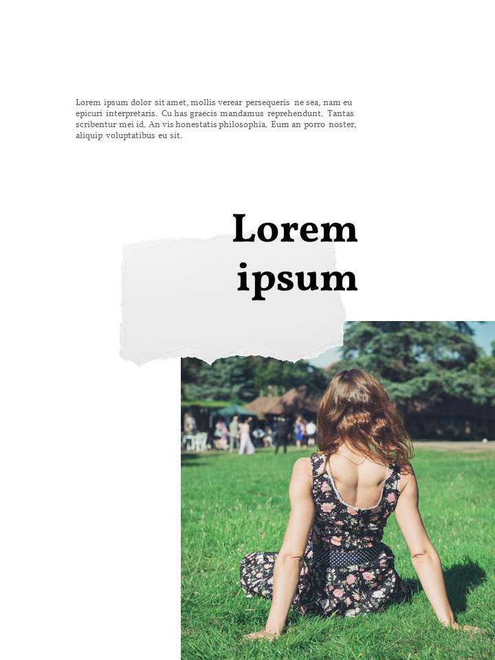 Theme Vertical Presentation PowerPoint Template