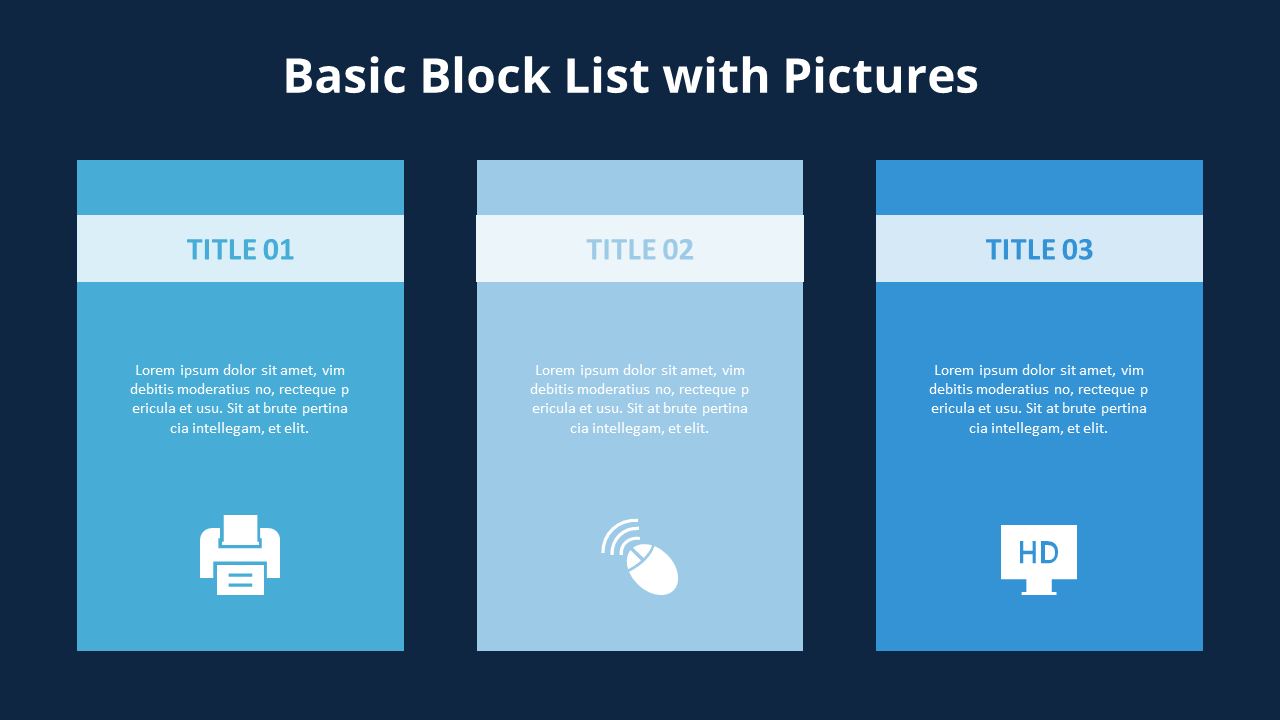 3 Basic Block Lists Diagram