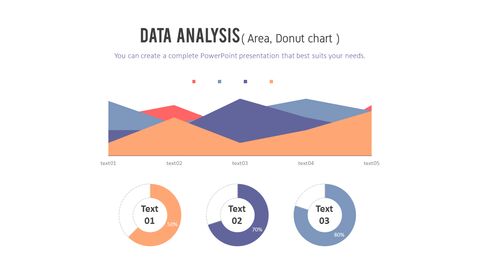 データ分析のための無料PowerPointテンプレート:すっきりとしたレイアウトと視覚的なストーリーテリング