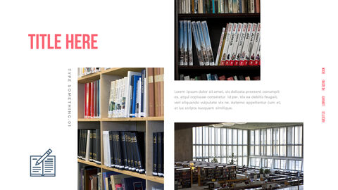 Library PowerPoint Templates for Presentation