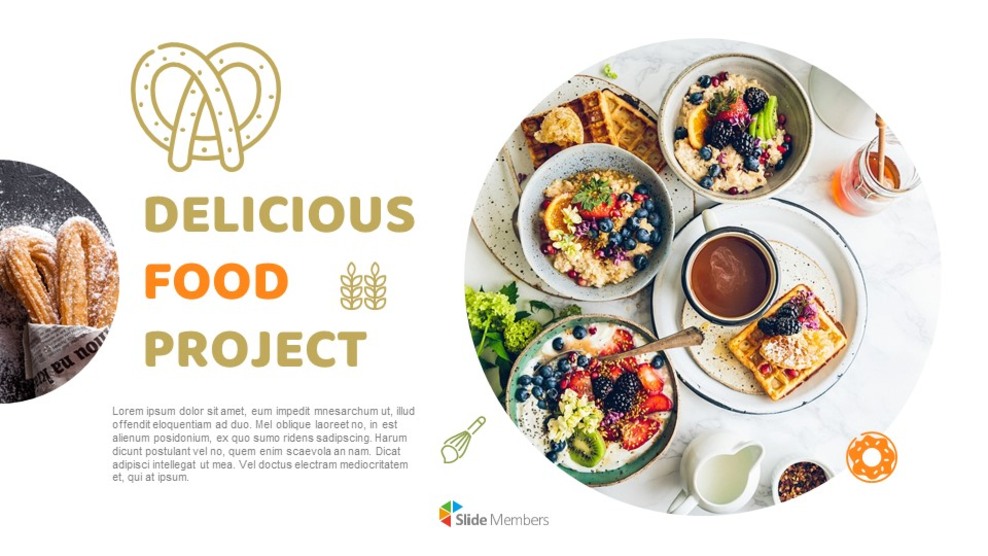 Proyecto de comida deliciosa Plantillas de PowerPoint_01