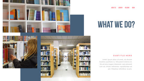 Library PowerPoint Templates for Presentation