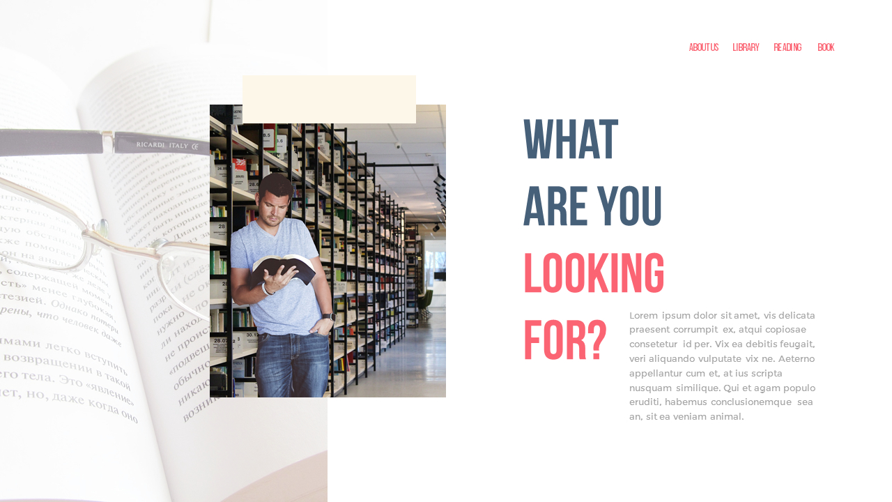 Library PowerPoint Templates for Presentation