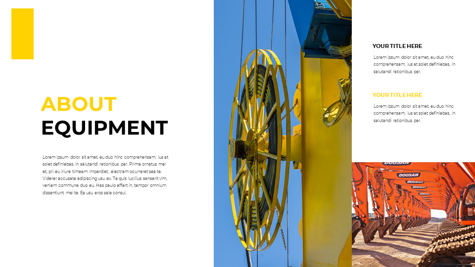Heavy Equipment Google Slides Template Design