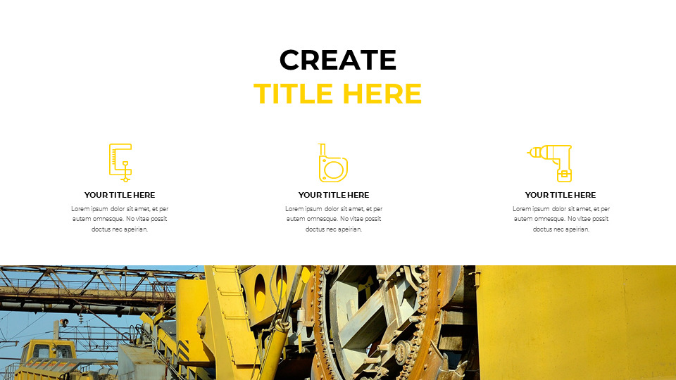 Heavy Equipment Google Slides Template Design