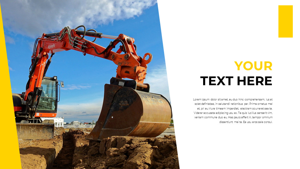 Heavy Equipment Google Slides Template Design